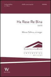 Ha Rese Re Bina SSATB choral sheet music cover